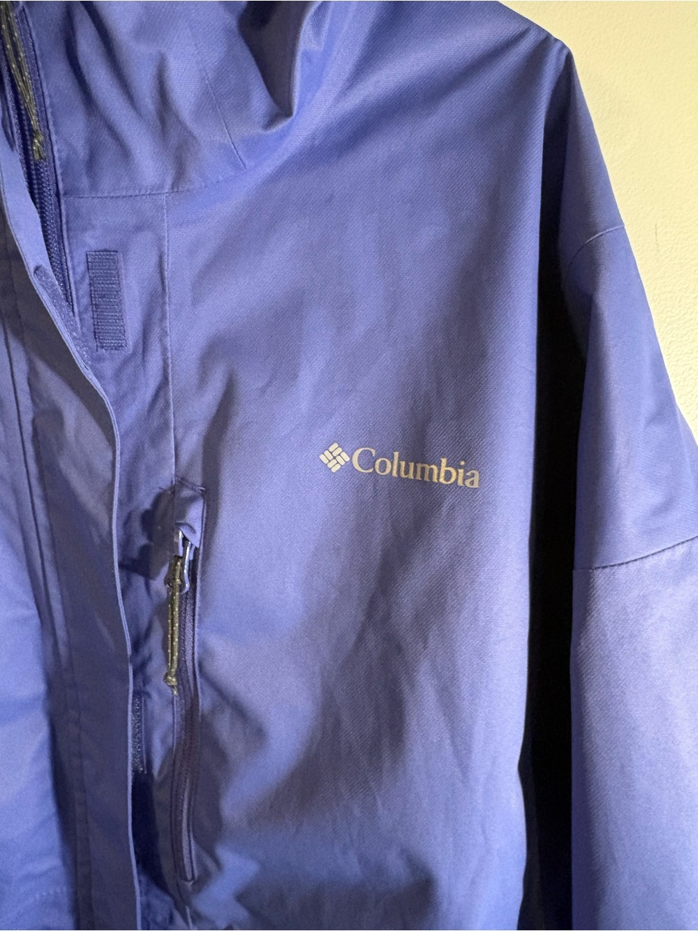Columbia Men's Hooded Rain Jacket - Royal Blue